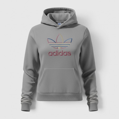 Adidas Originals Γυναικείο Φούτερ με Κουκούλα Γκρι / Pre Owned